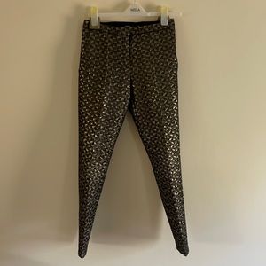Nissa Black/Gold trousers Size US 4